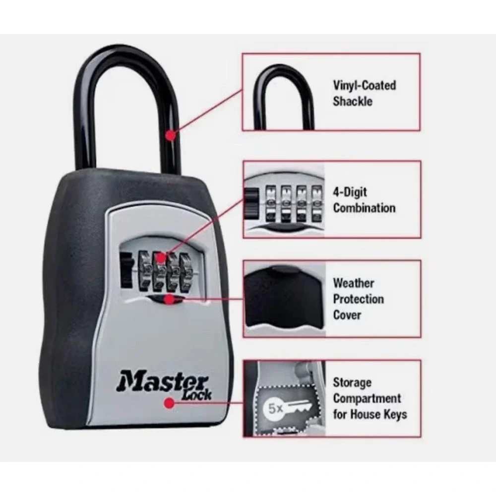 Master Lock 5400EC Portable Lock Box Airbnb House Keys
